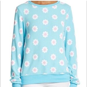 WILDFOX Blue Daisy Sweatshirt